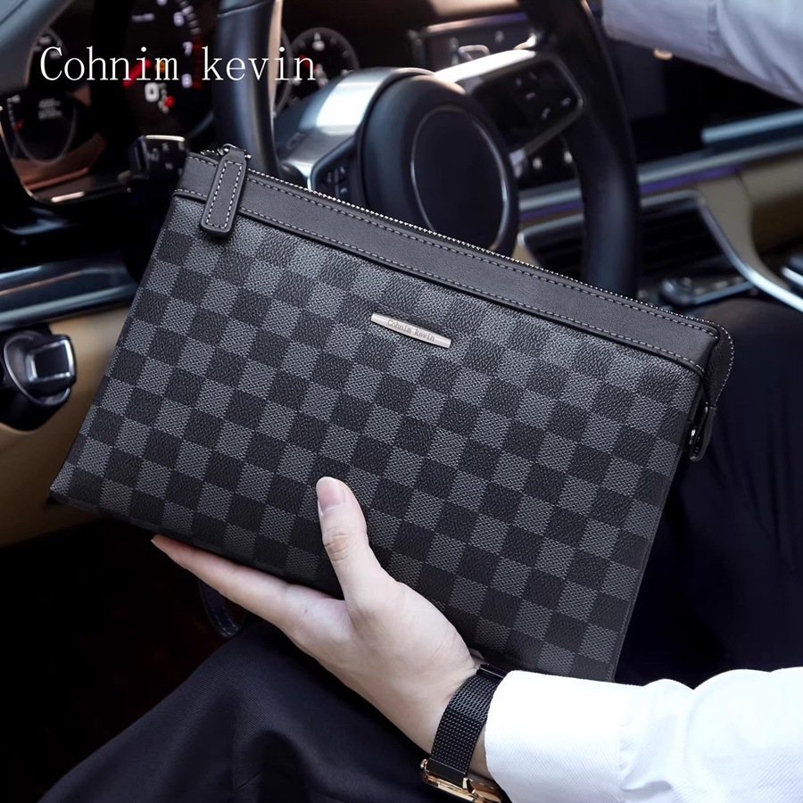 Cohnimkevin2026新款手抓包男商务真皮手包男士